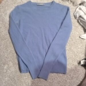 REAL CASHMERE baby blue longsleeve sweater